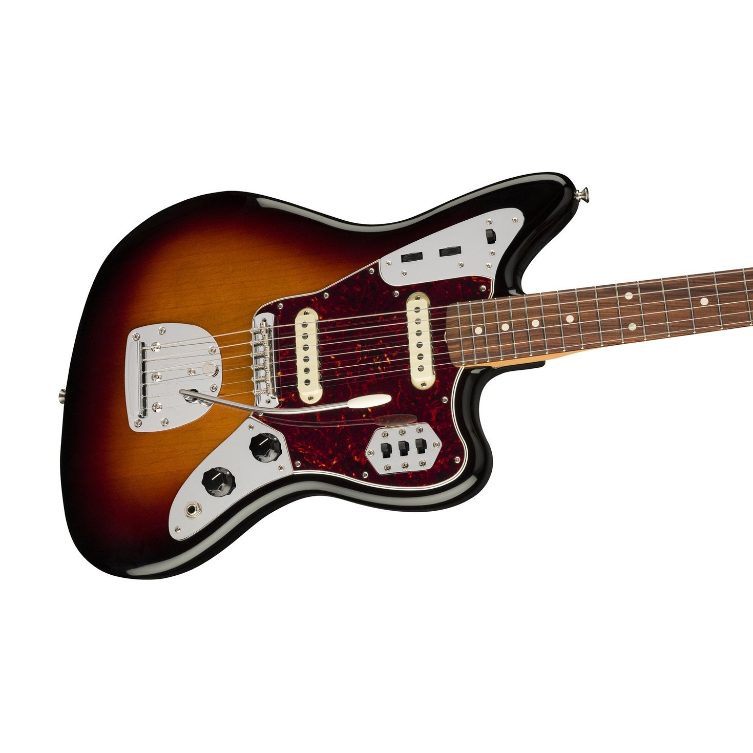 Fender Vintera 60s Jaguar Electric Guitar, Pau Ferro FB, 3-Tone Sunburst, FENDER, ELECTRIC GUITAR, fender-eletric-guitar-f03-014-9773-300, ZOSO MUSIC SDN BHD