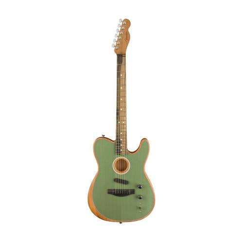 Fender American Acoustasonic Telecaster Guitar w/Bag, Ebony FB, Seafoam Green, FENDER, ACOUSTIC GUITAR, fender-acoustic-guitar-f03-097-2013-257, ZOSO MUSIC SDN BHD