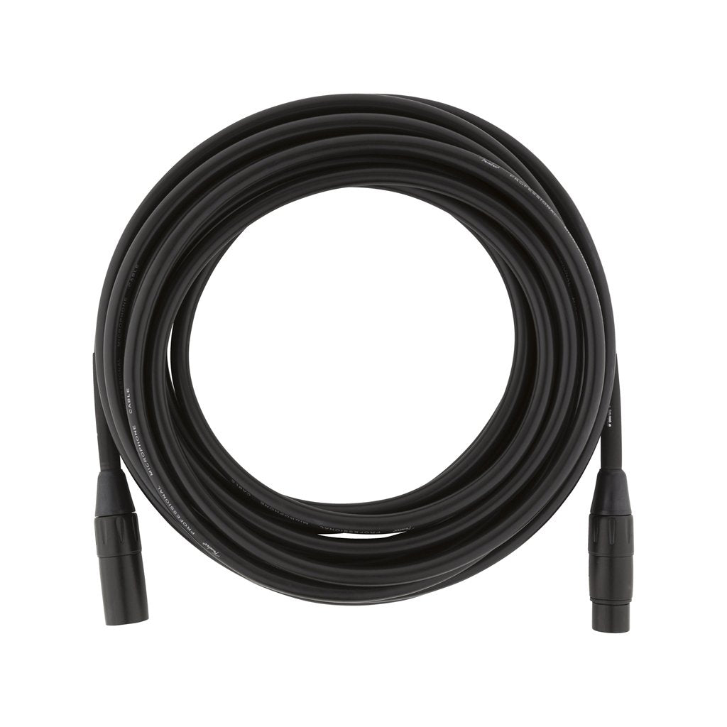 Fender Professional Series Microphone Cable, 25ft, Black, FENDER, CABLES, fender-cables-f03-099-0820-015, ZOSO MUSIC SDN BHD