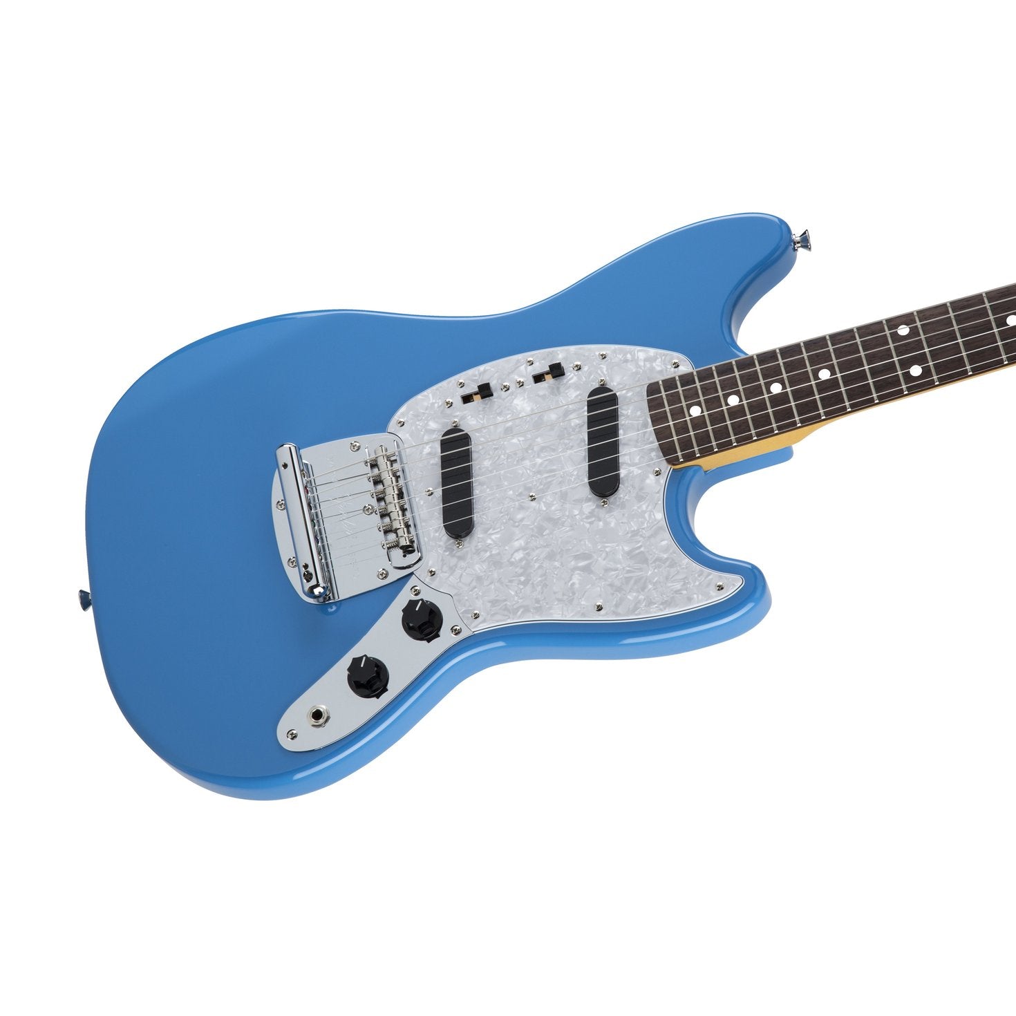 Fender Japan Traditional 70s Matching Headstock Mustang Electric Guitar, RW FB, California Blue, FENDER, ELECTRIC GUITAR, fender-electric-guitar-f03-535-4710-330, ZOSO MUSIC SDN BHD
