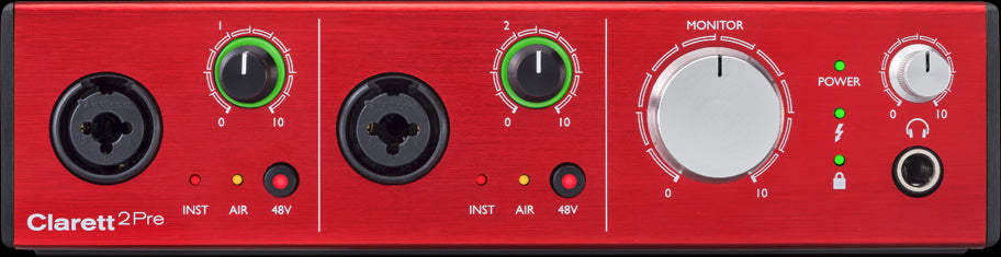 FOCUSRITE CLARETT 2PRE 10X4 THUNDERBOLT INTERFACE, FOCUSRITE, AUDIO INTERFACE, focusrite-clarett-2pre-10x4-thunderbolt-interface, ZOSO MUSIC SDN BHD