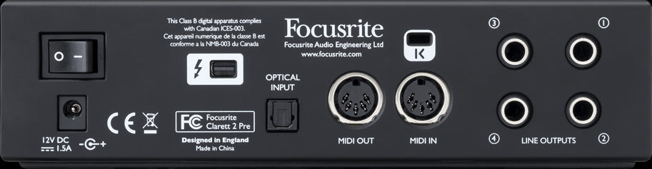 FOCUSRITE CLARETT 2PRE 10X4 THUNDERBOLT INTERFACE, FOCUSRITE, AUDIO INTERFACE, focusrite-clarett-2pre-10x4-thunderbolt-interface, ZOSO MUSIC SDN BHD