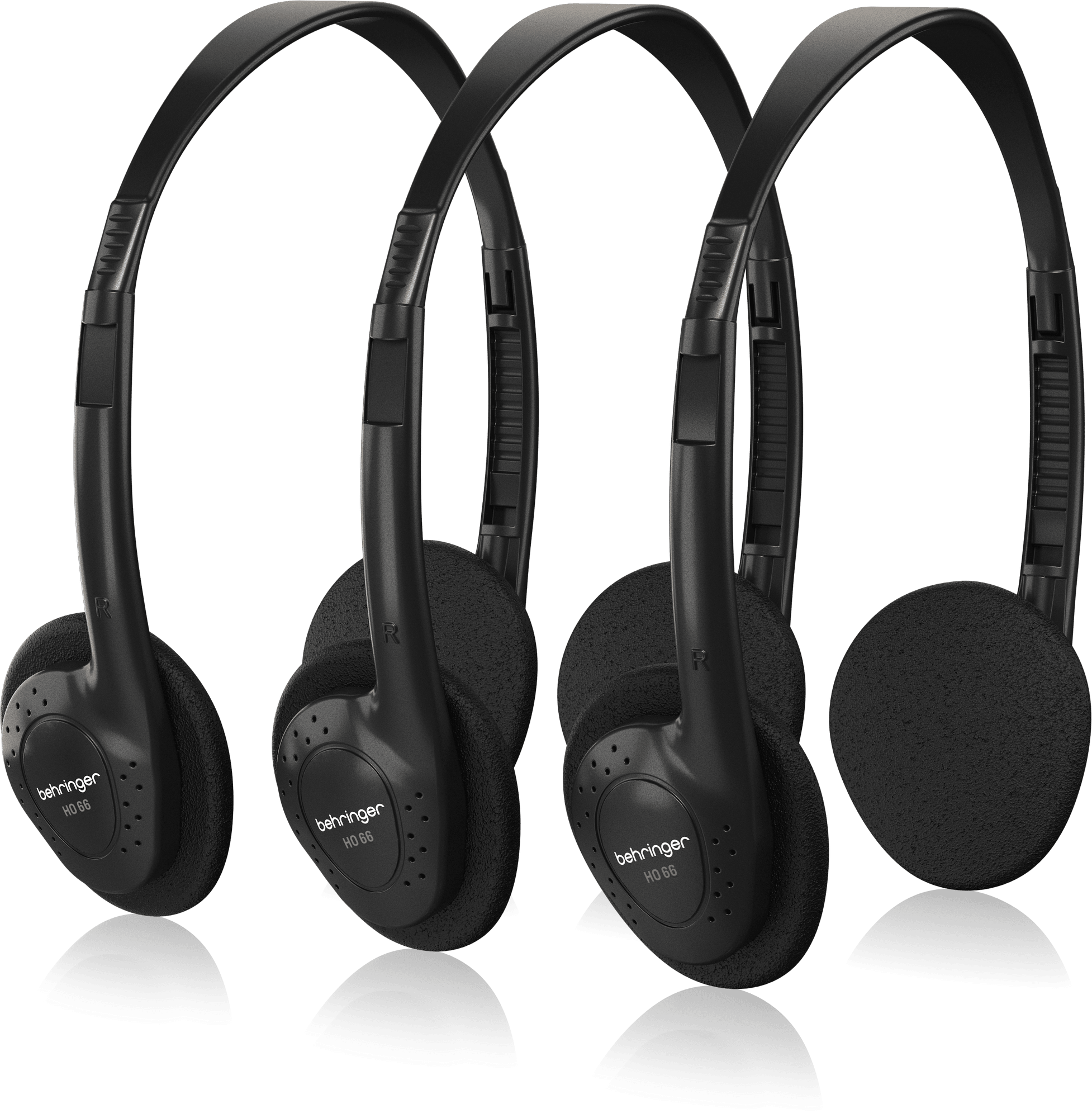Behringer HO66 Stereo Headphones (3-Pack) (HO 66 / HO-66) A SET Of 3 | BEHRINGER , Zoso Music