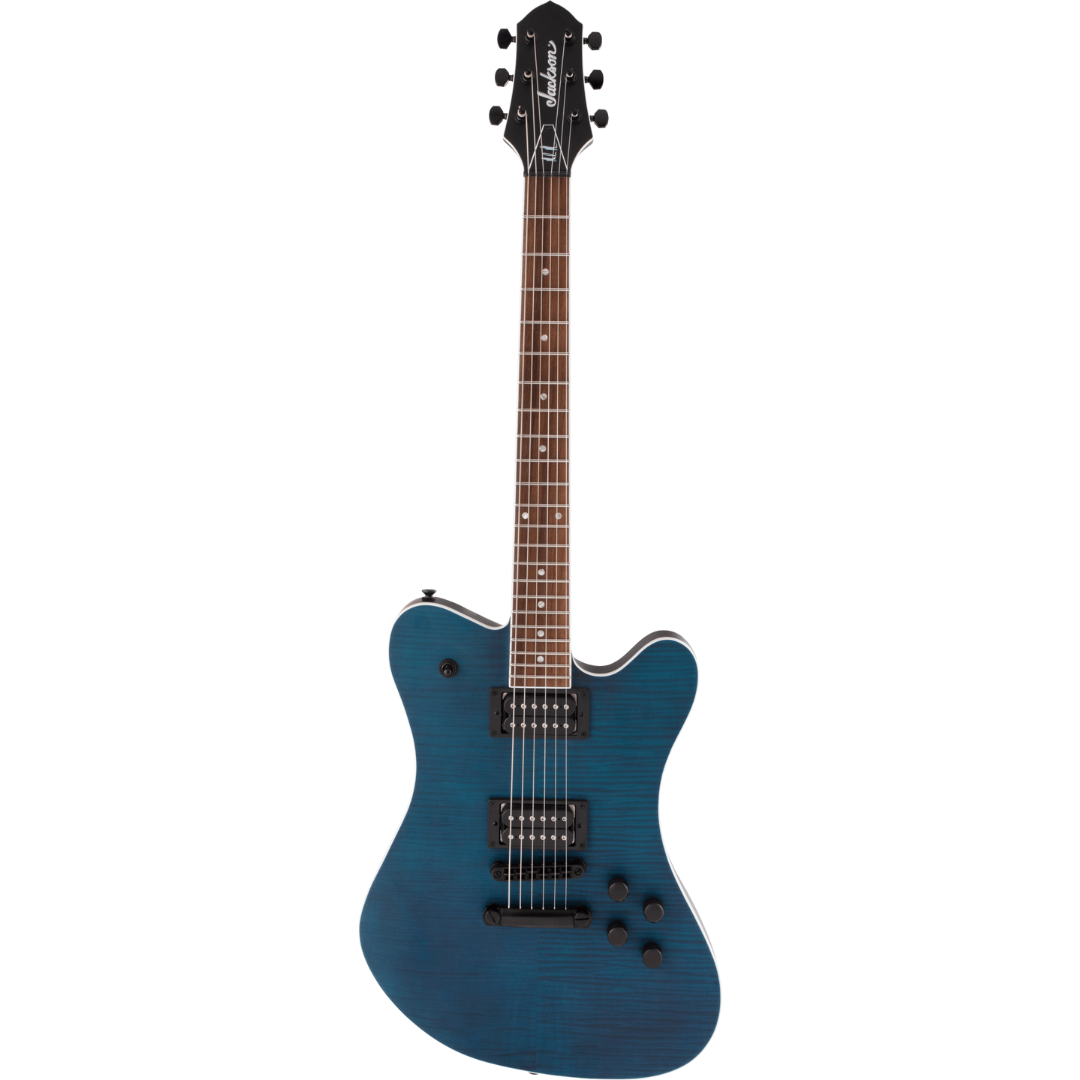 JACKSON X SERIES SIGNATURE MARK MORTON DOMINION DX2FM - SATIN TRANSPARENT BLUE COLOR, JACKSON, ELECTRIC GUITAR, jackson-electric-guitar-j08-291-0506-327, ZOSO MUSIC SDN BHD