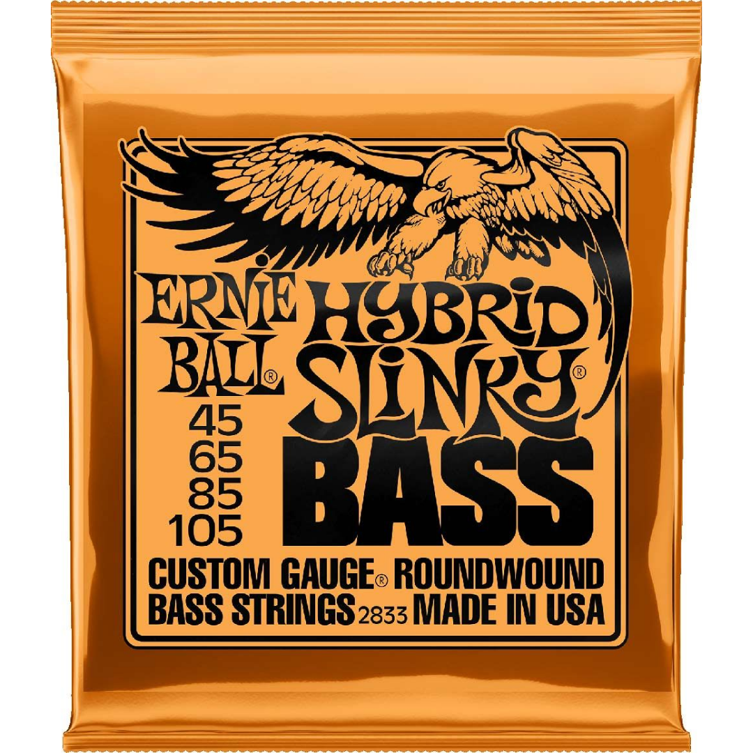 ERNIE BALL 2833 HYBRID SLINKY ROUND WOUND BASS GUITAR STRING 45-105 | ERNIE BALL , Zoso Music