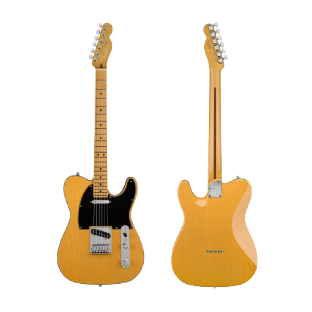 Fender American Ultra Telecaster Electric Guitar, Maple FB, Butterscotch Blonde