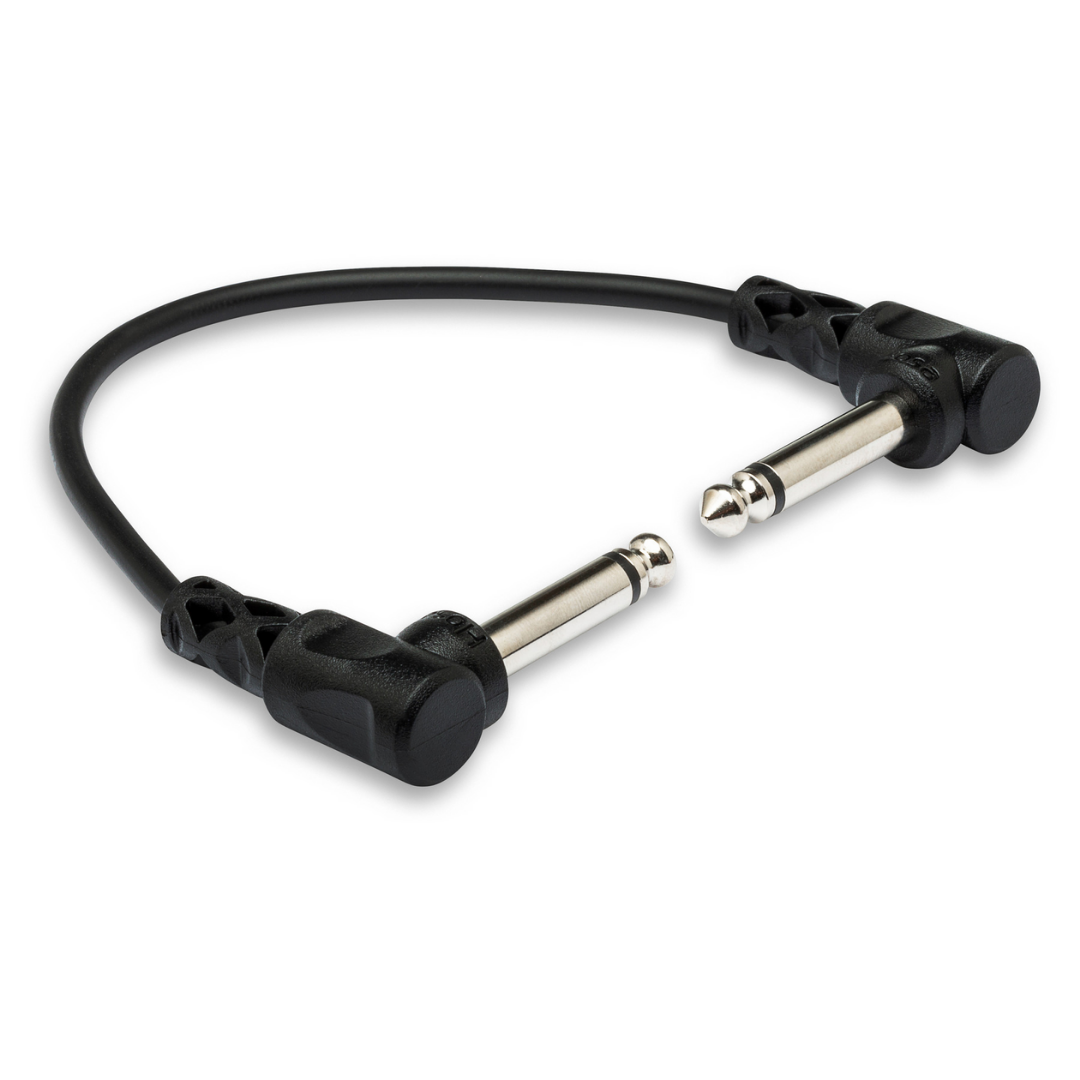 HOSA CFS-106 MOLDED RIGHT-ANGLED GUITAR PATCH CABLE 6 INCH, HOSA, CABLES, hosa-audio-cable-accessory-hosa-h09-cfs-106, ZOSO MUSIC SDN BHD