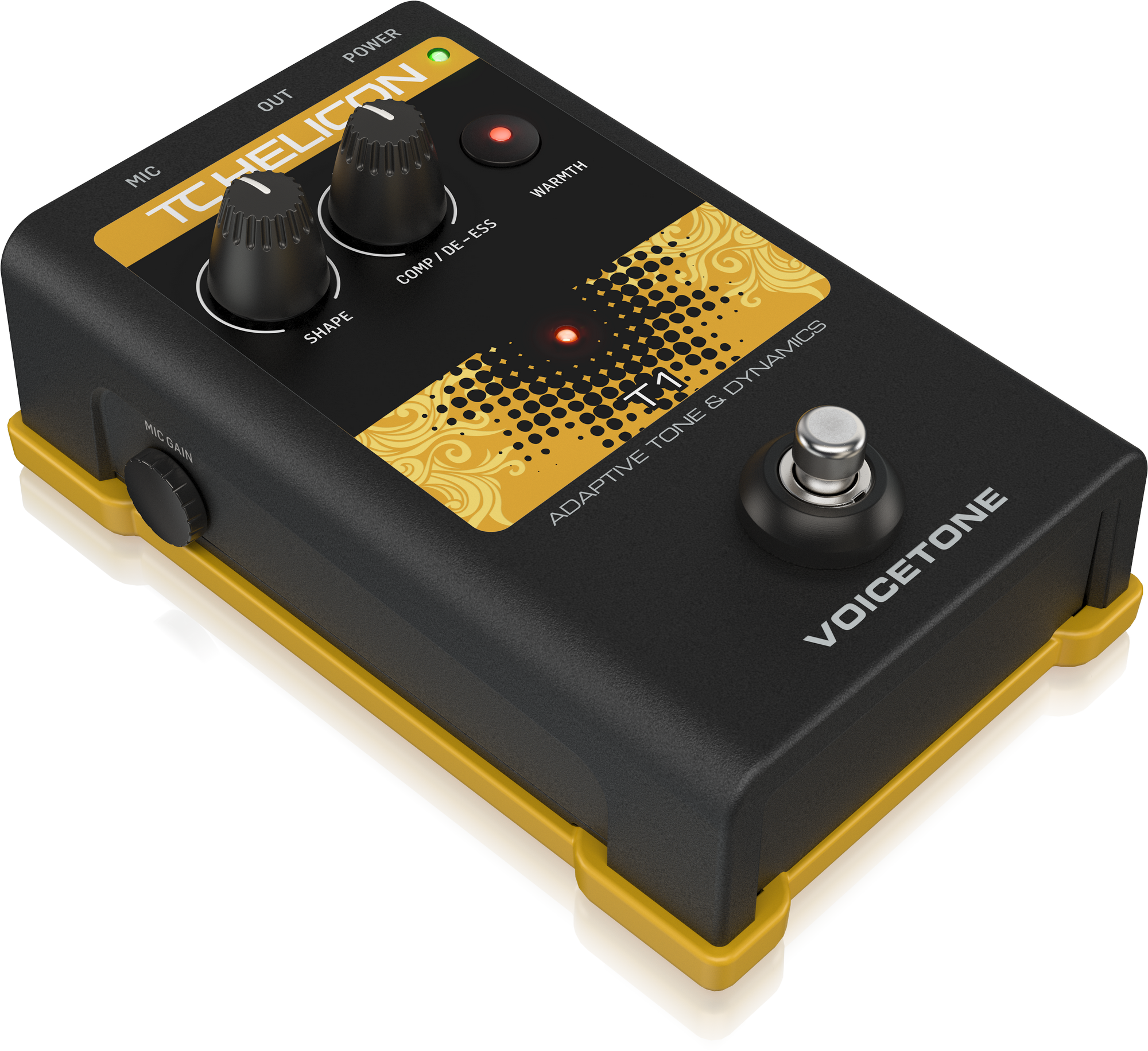 TC HELICON VOICETONE T1 SINGLE-BUTTON STOMPBOX FOR STUDIO MASTERED VOCAL TONE, TC HELICON, VOCAL PROCESSORS, tc-helicon-vocal-processors-voicetone-t1, ZOSO MUSIC SDN BHD