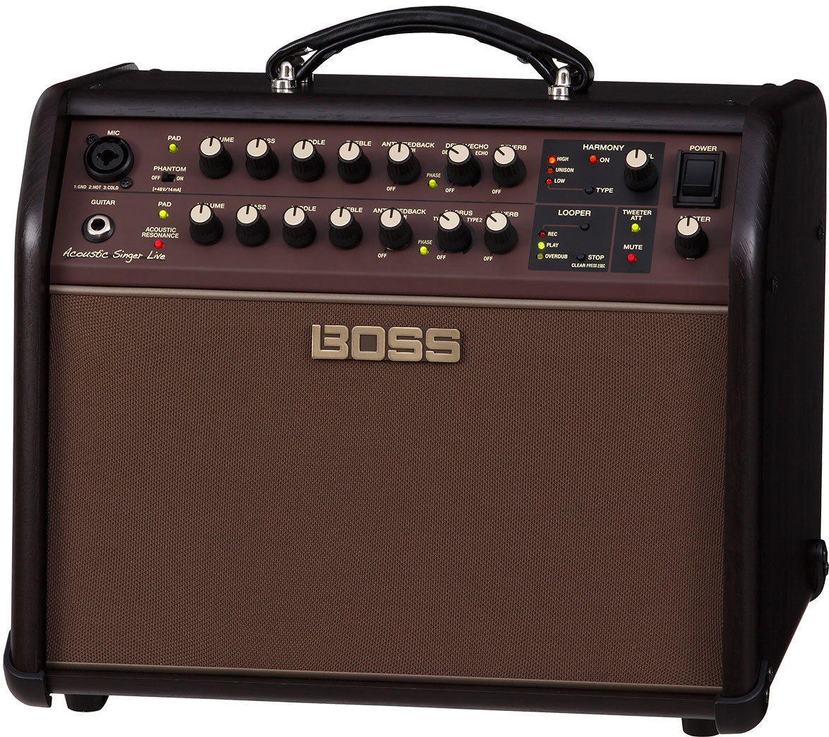 Boss Acoustic Singer Live LT 60-watt Bi-amp Acoustic Combo | BOSS , Zoso Music