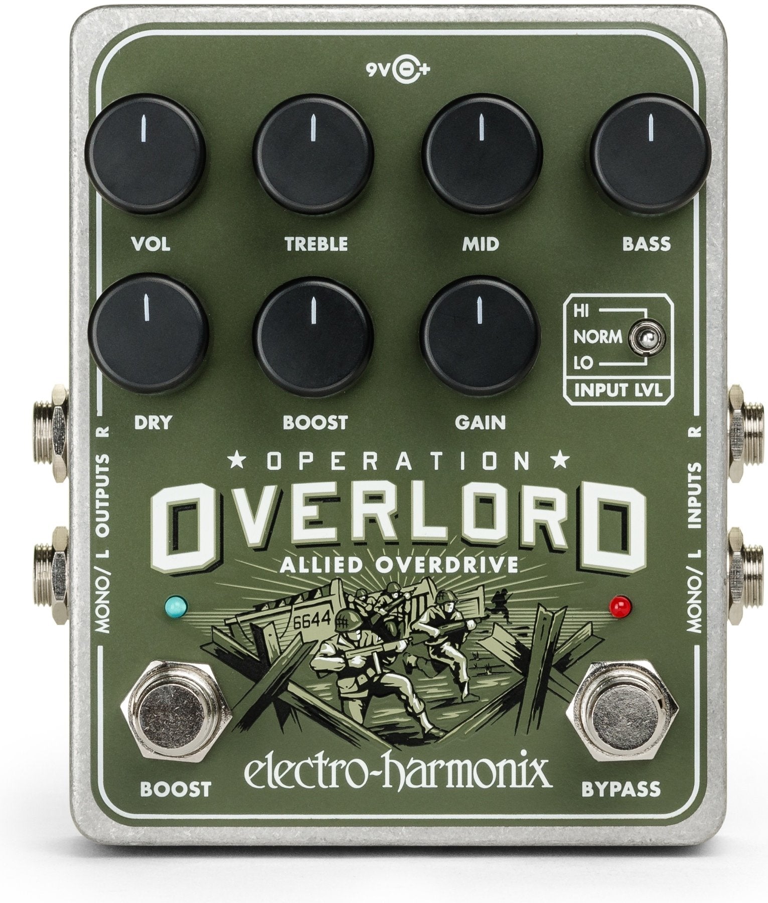 Electro-Harmonix Operation Overlord Overdrive Guitar Effects Pedal | ELECTRO-HARMONIX , Zoso Music