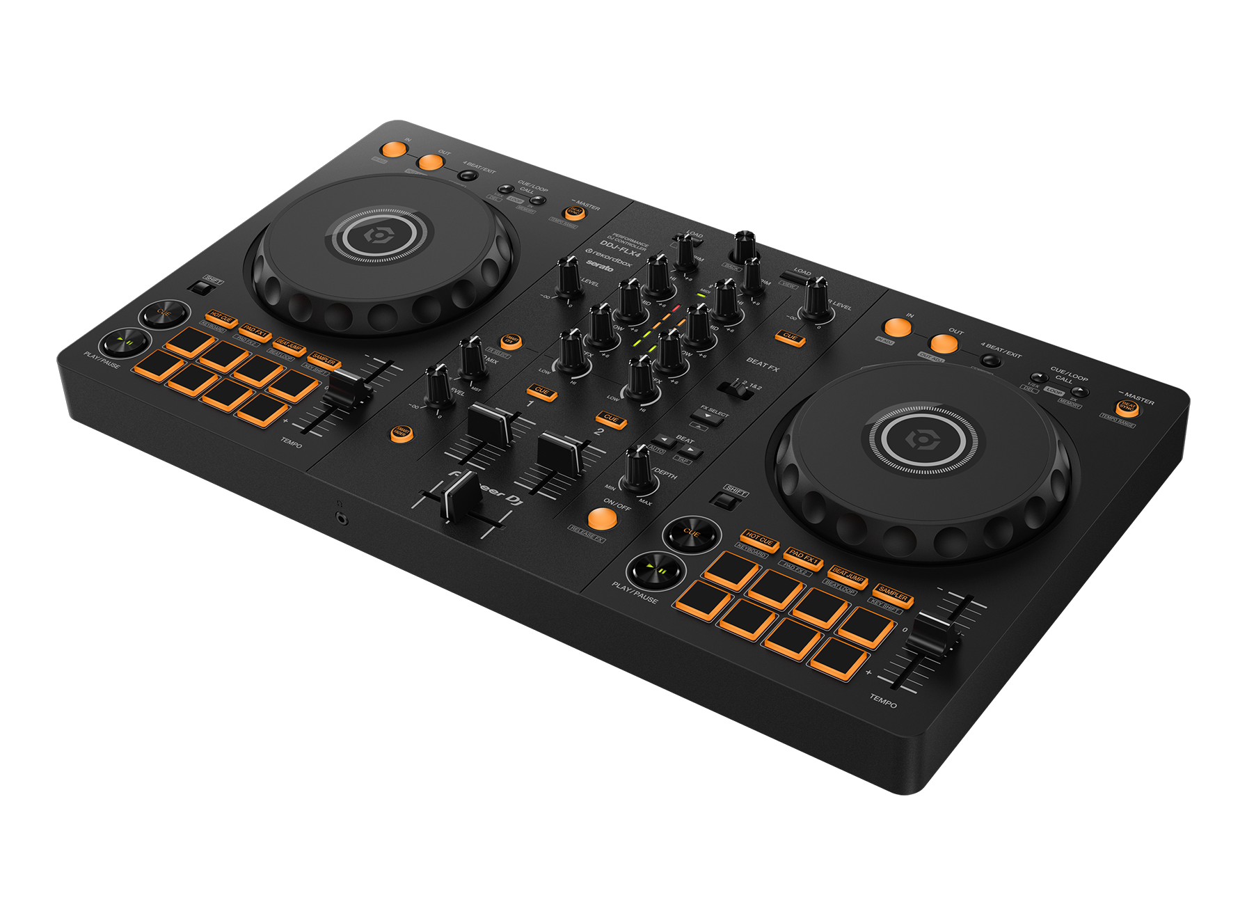 Pioneer DJ DDJ-FLX4 2-deck Rekordbox And Serato Dj Controller