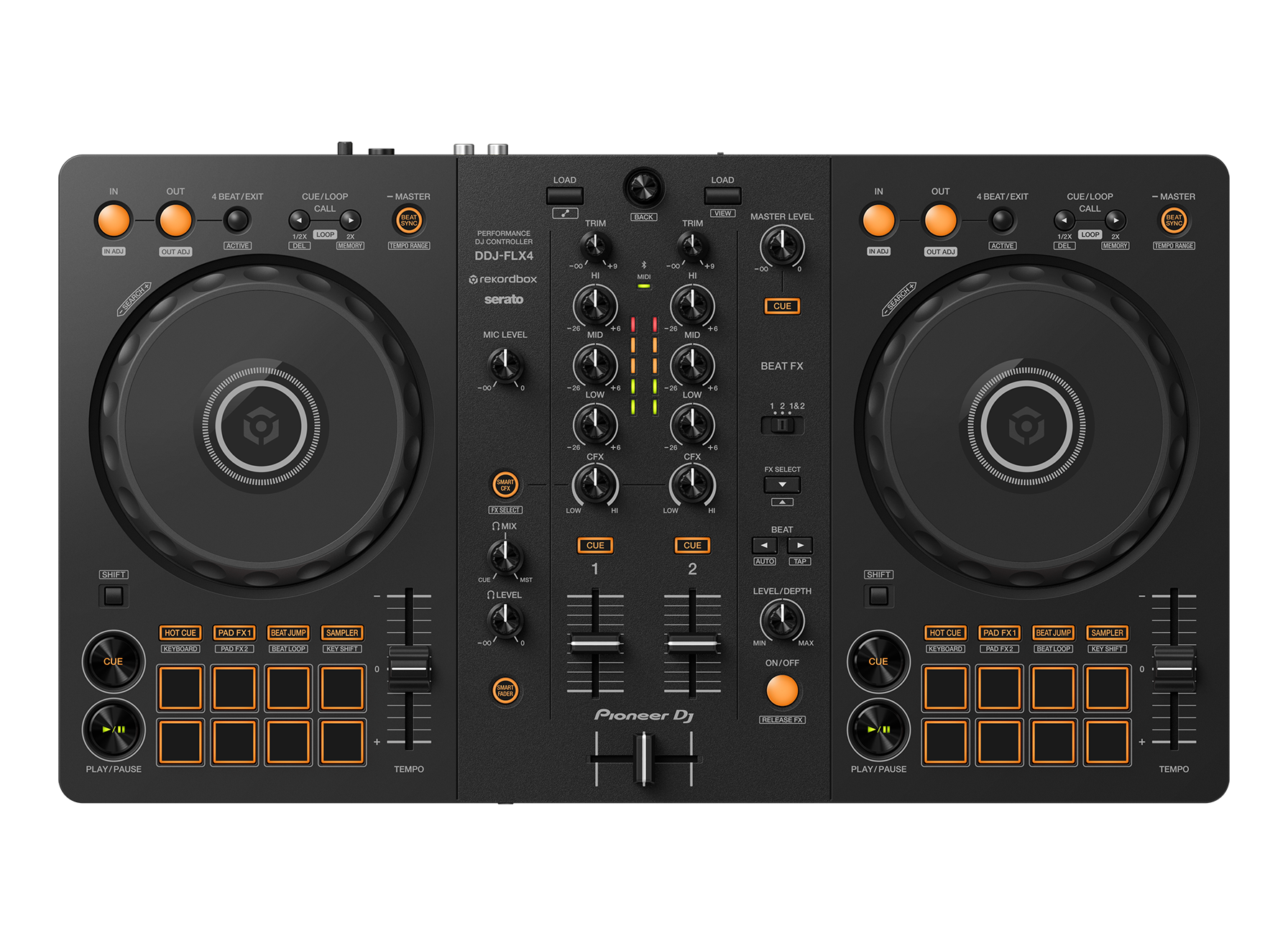 Pioneer DJ DDJ-FLX4 2-deck Rekordbox And Serato Dj Controller | Zoso Music Sdn Bhd