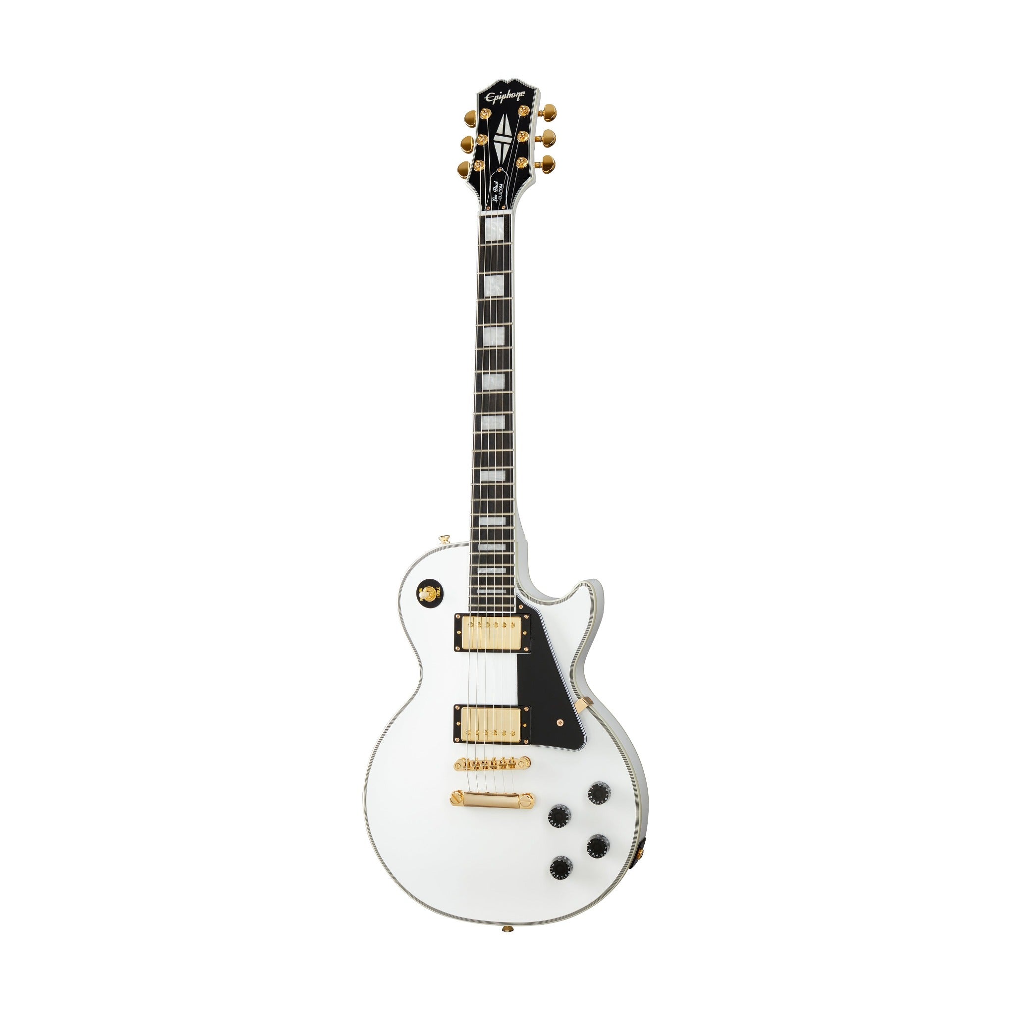 Epiphone EILCAWGH1 Les Paul Custom Electric Guitar, Alpine White 