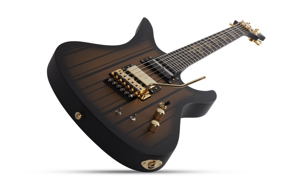 SCHECTER ELECTRIC GUITAR SYNYSTER CUSTOM S SUSTAINIAC FR SATIN GOLD BURST (1743) MADE IN KOREA, SCHECTER, ELECTRIC GUITAR, schecter-electric-guitar-syncustoms-sgb, ZOSO MUSIC SDN BHD